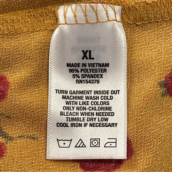 SERIOUSLY SOFT by AEROPOSTALE Floral Skater Dress in Yellow and Red - Picture 8 of 8